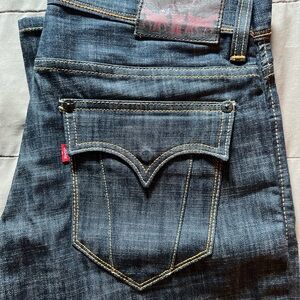 Vintage Levi’s Selvedge Redline Jeans 33x32 Slim Bootcut NWOT